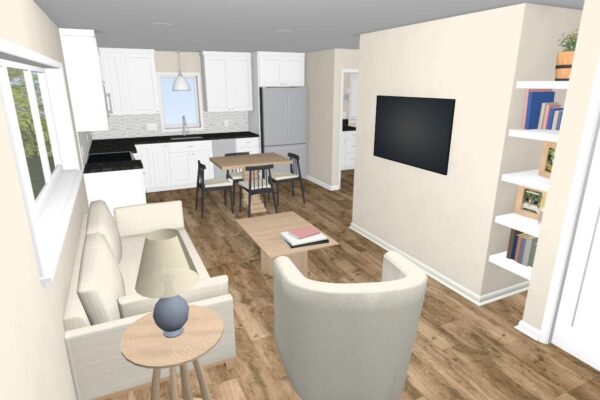 Living Room-Kitchen 1