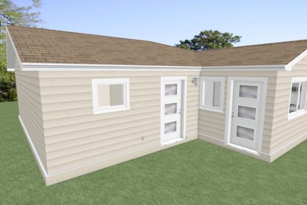 S+1 Gable Roof Exterior 1
