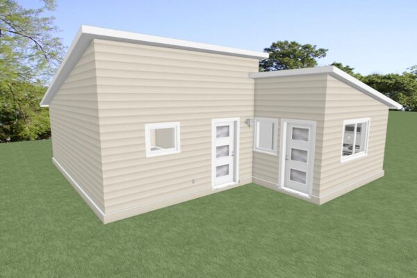 S+1 Skillion Roof Exterior 1