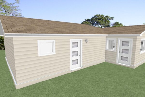 S+2 Gable Roof Exterior 1
