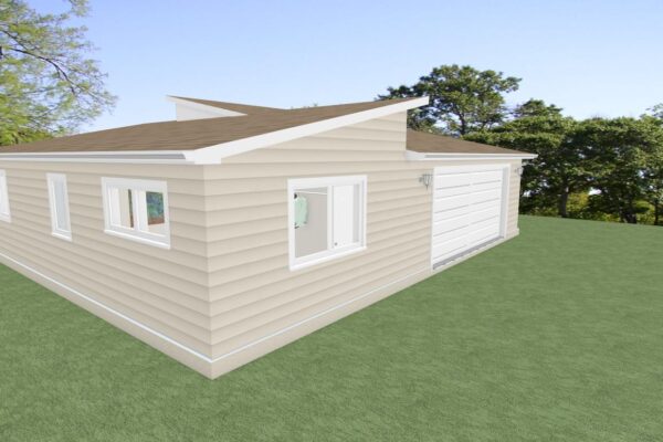 S+2 Skillion Roof Exterior 2